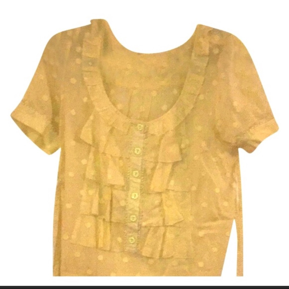 Yellow Juicy Couture blouse size 6